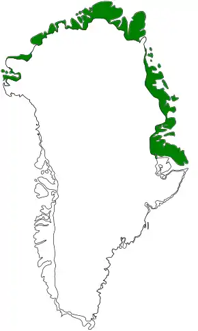 Description de l'image Kalaallit Nunaat high arctic tundra map.svg.