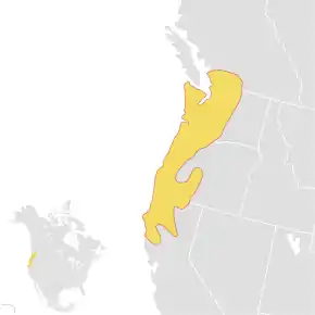 Description de l'image Microtus oregoni distribution map.svg.