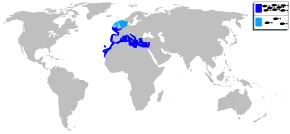 Description de l'image Sparus aurata mapa.svg.