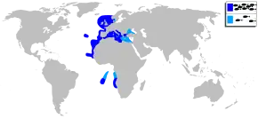 Description de l'image Spondyliosoma cantharus mapa.svg.