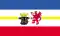 Description de l'image Flag of Mecklenburg-Western Pomerania (state).svg.