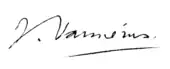 signature de Jules Vannérus