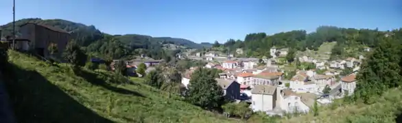 Vue générale depuis la route du Brugeron.