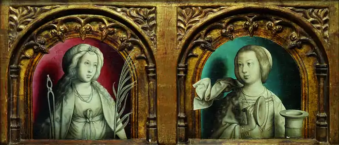 Sainte Apolonie et sainte Marie Madeleine