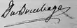 Signature de Marc-Joseph de Gratet