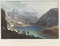 Peinture du lac de Toma de Johann Ludwig Bleuler  et Franz Hegi.