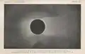 Couronne solaire lors d'une éclipse totale à Wadesboro (USA) le 28 mai 1900 par le professeur Samuel Pierpont Langley.