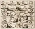 Plans de forteresses aux Pays-Bas, 1684.