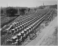 Série de camions militaires Mack à Allentown en 1918.