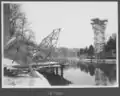Construction de l'échafaudage en bois, 16 février 1938