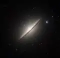 La galaxie du Sombrero par le télescope Danois.