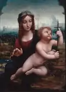La Madone aux fuseaux, c. 1501-1540, atelier de Leonardo da Vinci.