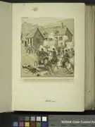 Représentation du combat mené le 25 juillet 1870 à Schirlenhof.