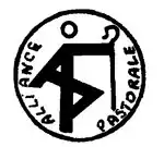 Logo de 1970 représentant un berger dans un cercle.