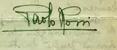 signature de Paolo Rossi (philosophe)