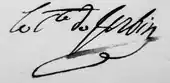 signature d'Auguste de Forbin