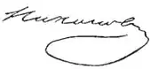 signature d'Andreï Nikonov