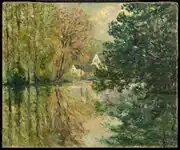 The Loir at Poncé, Sarthe, 1918. Clark Art Institute