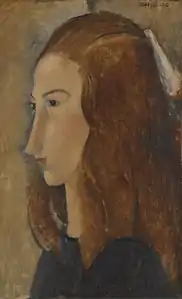 Tête de Jeanne Hébuterne de profil