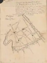 Plan du 9e secteur, bastions 86 à 94 de l'enceinte de Thiers
