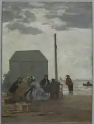 La Plage de Deauville, 1864,Cleveland Museum of Art.