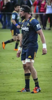 Elliot Dixon jouant pour les Highlanders contre les Waratahs en 2016