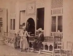 Maison de café en Egypte (v. 1878).