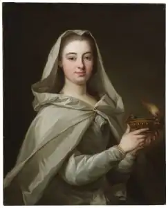 Charlotte Fredrike Sparre en vestale, 1741.