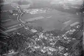 Le pénitencier (en haut au centre) en 1923