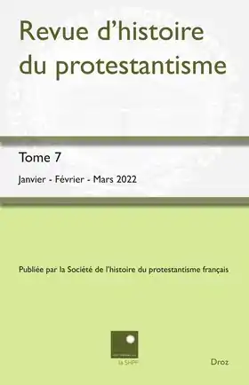 Image illustrative de l’article Revue d'histoire du protestantisme