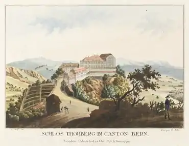 Château de Thorberg en 1795