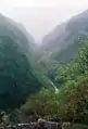 Le Val de Fier débouchant vers la vallée du Rhône