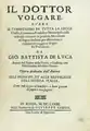 Il dottor volgare, stamperia di Giuseppe Corvo, 1673.