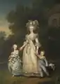Marie-Antoinette en robe moins ample en 1785 par Wertmüller