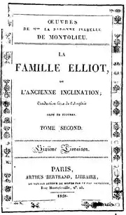 Première de couverture, réédition de 1828