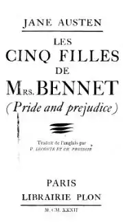 Page de titre, avec le nom de l'auteur, le titre français, en plus petit le titre anglais, puis le nom des traductrices