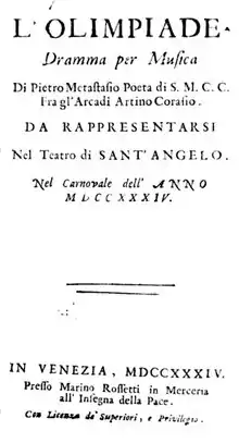 Description de l'image Antonio Vivaldi - L'olimpiade - libretto, Venice 1734.pdf.