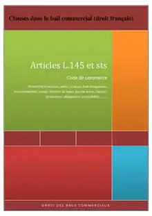 Description de l'image Clauses dans le bail commercial (droit français).pdf.