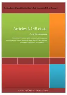 Description de l'image Destination et déspécialisation dans le bail commercial (droit français).pdf.