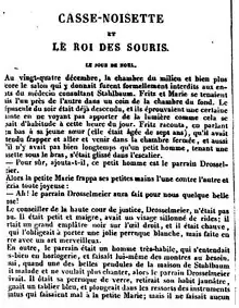 Première page de Casse-Noisette et le Roi des souris (1872).