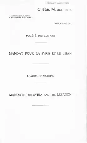 Image illustrative de l’article Mandat français en Syrie et au Liban
