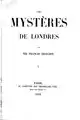 Les Mystères de Londres, t. 1, 370 p.