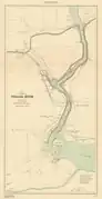 Carte de la rivière produite par la Commission géologique du Canada en 1906