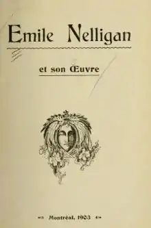 Page couverture intérieure de Émile Nelligan et son œuvre.