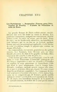 Photo de la page du livre de Prosper-Olivier Lissagaray intitulé Histoire de la Commune de Paris publié en 1876 et mentionnant Élisabeth Dmitrieff