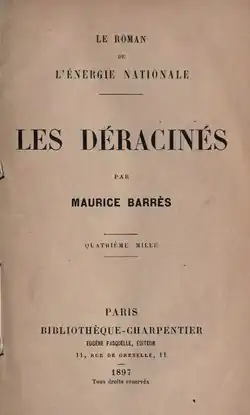 Image illustrative de l’article Les Déracinés (roman)